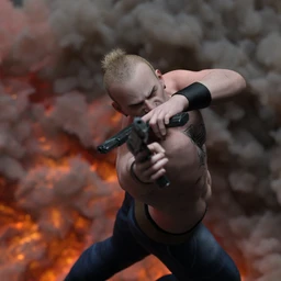 Tough Life Poses for Genesis 8 Male