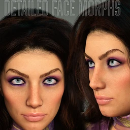 Twizted Detailed Face Morphs for Genesis 8 and 8.1 Female