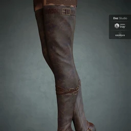 Vertigo High Heel Boots for Genesis 3, 8 and 8.1 Females