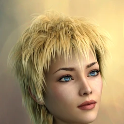 Vidra Hair for Genesis 3 Female(s) and Male(s)
