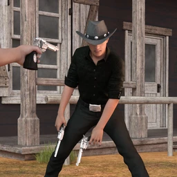 Western Male Poses For Genesis 8 Male