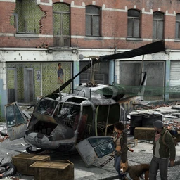 Wreckage 1 Helicopter and Props