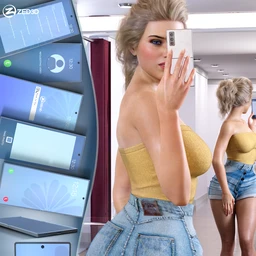 Z Flip Smartphone and Pose Mega Set