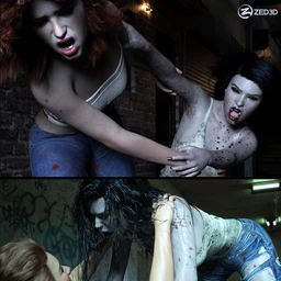 Z Haunted Couple Poses for Genesis 8 and 8.1