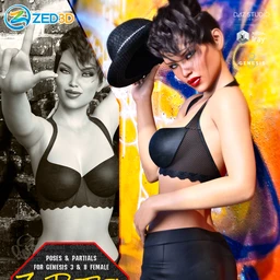 Z Rebel Spirit Poses and Partials for Genesis 3 and 8 Female