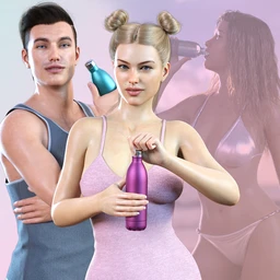 Z Stay Hydrated Prop and Pose Mega Set