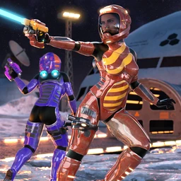 A7 EVA Luna Suit and Environment for Genesis 8 Females