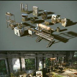 Abandoned Factory Machines