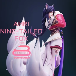 Ahri Nine-Tailed Fox For Genesis 8 and 8.1 Female