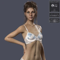 Anatomically Correct Jana for Genesis 3 and Genesis 8 Female