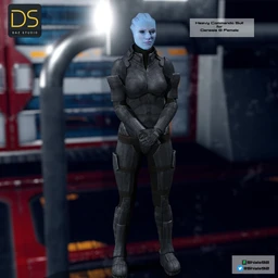 Asari Heavy Commando for Genesis 8 Female