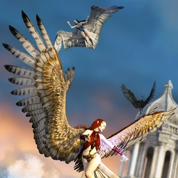 Avija Wings and Tail for Genesis 8 and 8.1 Females