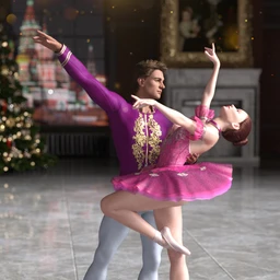 Ballet Icon Gala Outfits for Genesis 8.1 Female and Genesis 8.1 Male