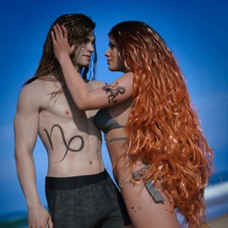 Capricorn Zodiac Tattoo for Genesis 8.1