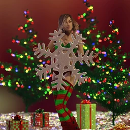 Christmas Candy Poses and Props for Genesis 8 Female