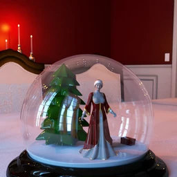 Christmas Snow Globe and Poses for Genesis 8 Female