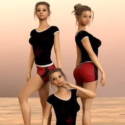 D.E.M. Dancewear Model E-Girl Poses Vol 2 for Genesis 8 Female