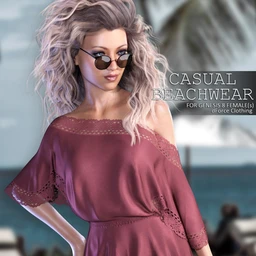 dForce Casual Beachwear for Genesis 8 Females