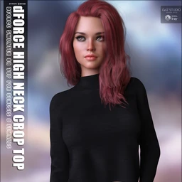 dForce High Neck Crop Top G8F