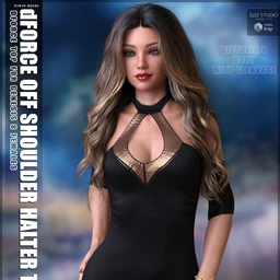 dForce Off Shoulder Halter Top G8F