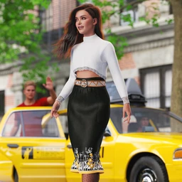 dForce Pengting Clothing Set for Genesis 8 Females