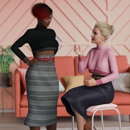 dForce Pengting Clothing Set Textures