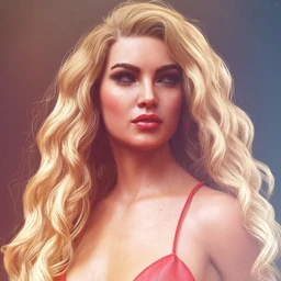 dForce Romantic Curly Hair for Genesis 8 and 8.1 Females