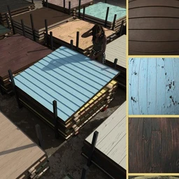 Distressed Painted Wood Iray Shader