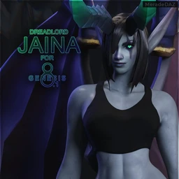 Dreadlord Jaina For Genesis 8 and 8.1 Female