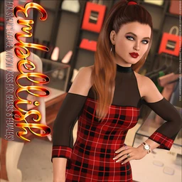 Embellish for dForce Division Dress for Genesis 8 Females