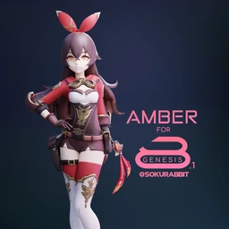 GI-Amber GI-Amber For Genesis 8 and 8.1 Female