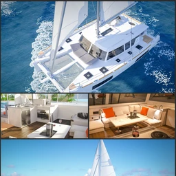 Glowing Beach Sailboat