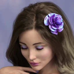 Hair Flower for Genesis 8 and 8.1 Females