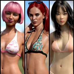 Hannelore Bikini Outfit Textures