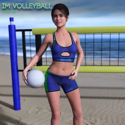 IM Volleyball Poses for Genesis 8 Female
