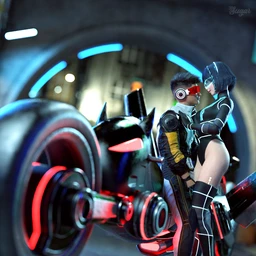 KAT-O Bike and Poses for Genesis 8