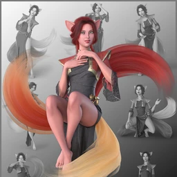 Kitsune Pose Bundle for Genesis 8.1