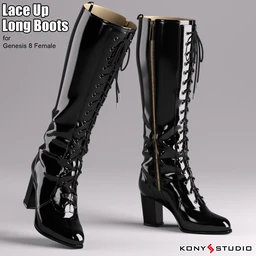 Lace Up Long Boots For G8F