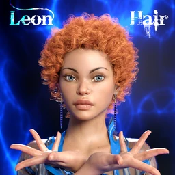 Leon Hair for Genesis 8 Female(s)