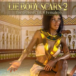 LIE Body Scars 2 for Genesis 3 and 8 Females