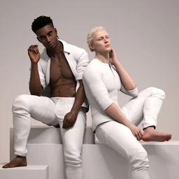 Lookbook for Two Poses and Expressions for Genesis 8.1 Male