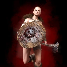 M3DVTO Shield and Axe Ogre Weapons