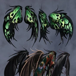 Melantha Wings for Genesis 8 and 8.1 Females