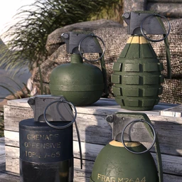 Military Props Grenades