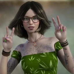 Olivia Hair for Genesis 8 Females