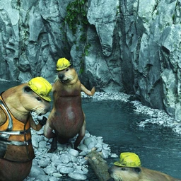 On the River of the Flow Poses for the Beaver for Genesis 8.1 Male