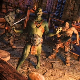 Orcish Poses and Expressions for Orc Horde HD and Genesis 8 and 8.1 Male