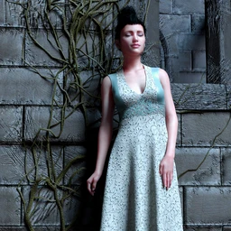 Peppermint Ivy Dress for Genesis 8 Female(s)