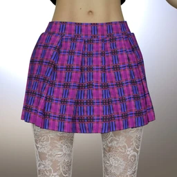 Pleated Pink Skirt For Genesis 8 Female