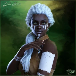 Prae-Ezili Hair For G8 Daz